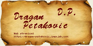 Dragan Petaković vizit kartica
